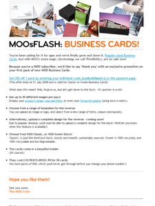MoosFlash Business Cards